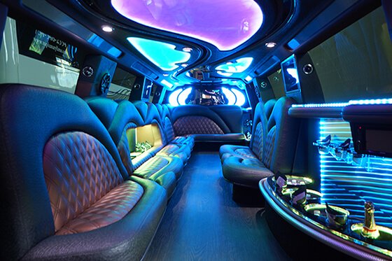 unique limo interior