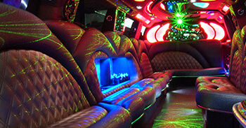 lights in a limo