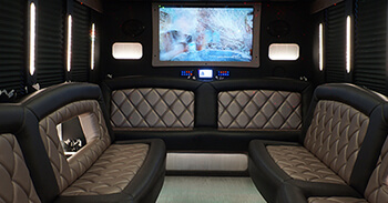 multiple TVs in a bus
