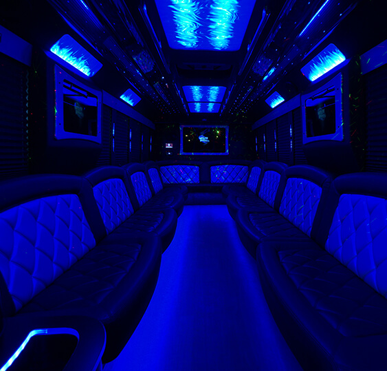 comfortable party bus